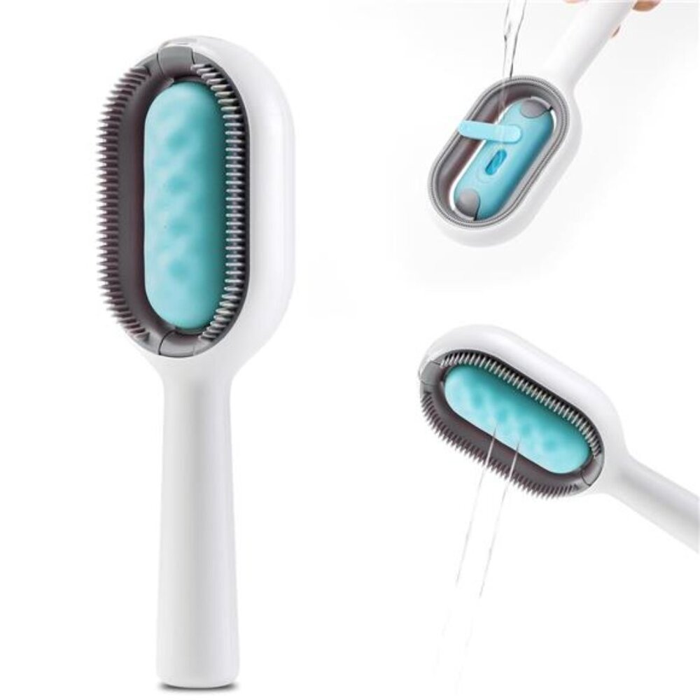 Water Brush for Cats Dogs 4in 1Pet Grooming Brush Cat Bath Brush 2 in 1 Cleaning